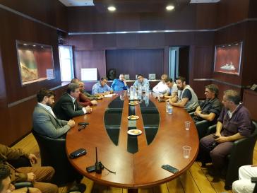 Συναντήσεις Μ. Γλυνού με Γ. Μαραγκό και Σύλλογο εργαζομένων Νεωρίου