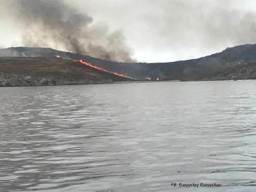 Σημαντική καταστροφή από πυρκαγιά στη Ρήνεια