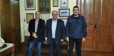 Συνάντηση του δημάρχου Σύρου-Ερμούπολης με τον αστυνομικό διευθυντή Κυκλάδων και τον διοικητή του Α.Τ Ερμούπολης