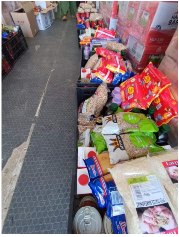 Διανομή προϊόντων από το Κοινωνικό Παντοπωλείο Τήνου