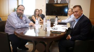 Συνάντηση του Γιάννη Βρούτση με τον πρόεδρο της SL1, Βαγγέλη Μαρινάκη