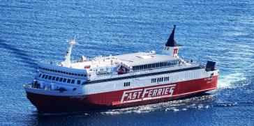 Ανεκτέλεστο το δρομολόγιο του Fast Ferries Andros την Τετάρτη λόγω δυσμενών καιρικών συνθηκών