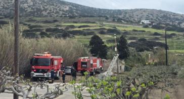 Σύρος: Μικρής έκτασης φωτιά ξέσπασε στον Γαλησσά