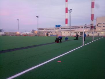 Ολοκληρώνονται οι εργασίες στο γήπεδο της Ερμούπολης – ΕΠΣ Κυκλάδων 