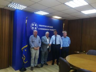 Συνάντηση Ι. Βαλέρη με Γ. Βρούτση, Α. Βαβουγυιό, Γ. Πασπάλα