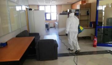 Εργασίες απολύμανσης 