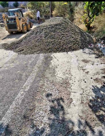 Ολοκληρώνονται οι εργασίες αποκατάστασης της καθίζησης στη θέση «Πλάτανος»