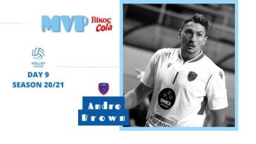 MVP της 9ης αγωνιστικής ο Αντρέ Μπράουν 