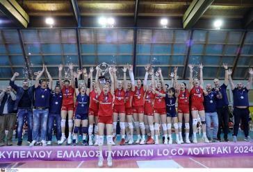 Το κύπελλο Ελλάδος κατέκτησαν οι γυναίκες του Ολυμπιακού 