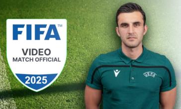 Στη λίστα  της FIFA και για το 2025 ο Στέφανος Κουμπαράκης