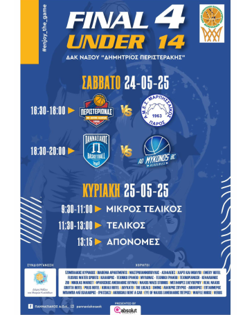 Στη Νάξο θα βγει ο πρωταθλητής στην Κ12 του μπάσκετ 