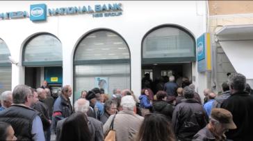 Διαμαρτυρία των Κορθιανών για την Εθνική Τράπεζα