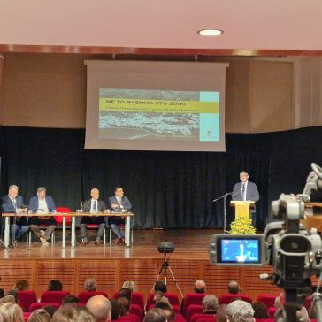 Ο Γ. Χατζημάρκος στην παρουσίαση του Ειδικού Πολεοδομικού Σχεδίου Μυκόνου