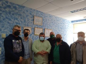 Κλιμάκιο του ΠΑΣΟΚ - Κινήματος Αλλαγής στο Νοσοκομείο Σύρου