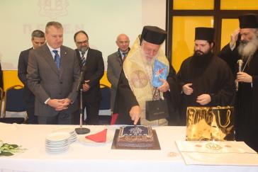 Στην κοπή πίτας της Πανελληνίου Ενώσεως Πλοιάρχων Εμπορικού Ναυτικού ο Σεβασμιώτατος κ. Δωρόθεος Β΄