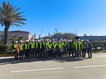 Εκπαιδευτική επίσκεψη στις εγκαταστάσεις των Ναυπηγείων Ελευσίνας από σπουδαστές του Τμήματος Μηχανικών της ΑΕΝ Ασπροπύργου