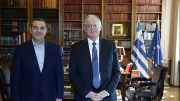 Συνάντηση Κων. Τασούλα με τον πρώην πρωθυπουργό Αλ. Τσίπρα, στο Προεδρικό Μέγαρο